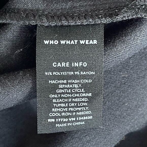 Women's Long Sleeve High Slit Knit Dress - Who What Wear - Picture 7 of 7